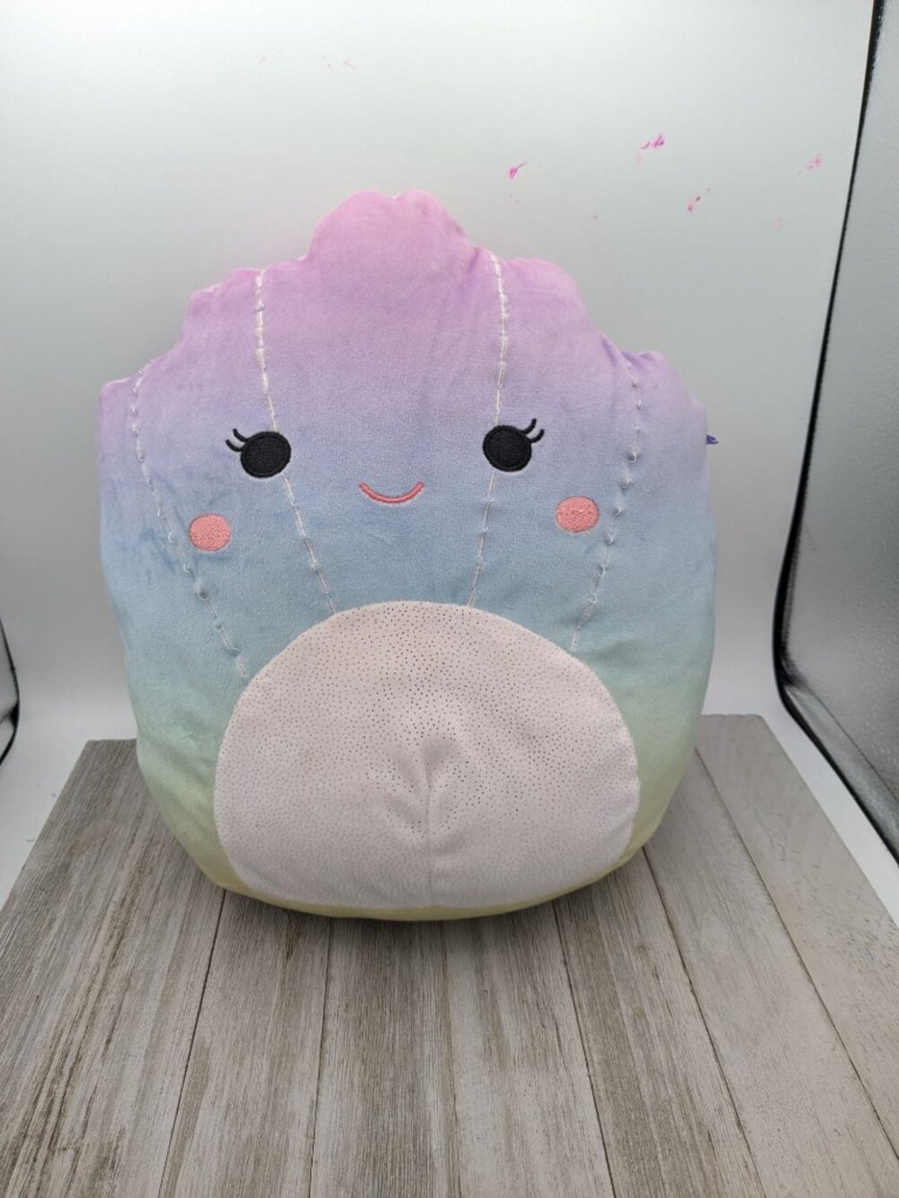 Rainbow Squishmallow 12" Plush Soft Stuffed Animal Shauna The Seashell Clam